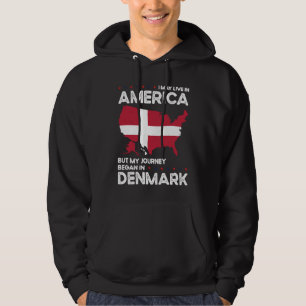 Born Danish Denmark American USA Citizenship Hoodie