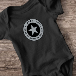 Born Day Shower Dallas Texas Star Sports Infant Baby Bodysuit