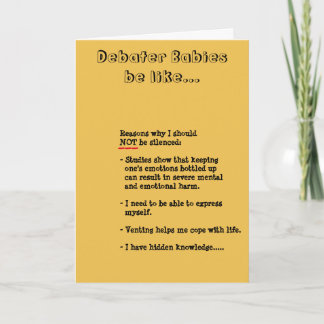 Born Debater card