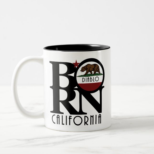 BORN Diablo California 11oz Two-Tone Coffee Mug (Left)