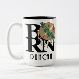 BORN Duncan Oklahoma 15oz Two-Tone Coffee Mug