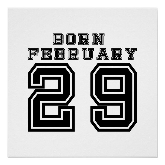 Born February 29 Poster (Front)