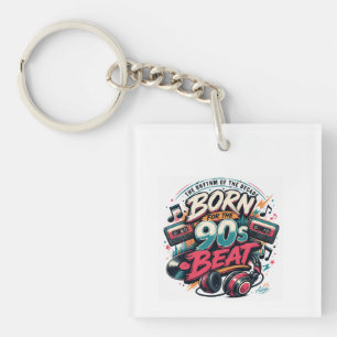 Born For The 90s Beat Shirt Keychain