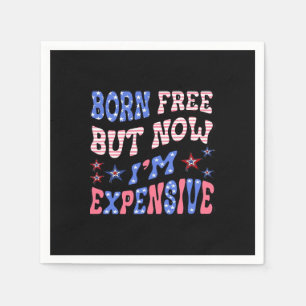 Born Free But Now I'm Expensive Sloth Napkin