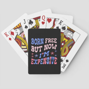 Born Free But Now I'm Expensive Sloth Playing Cards