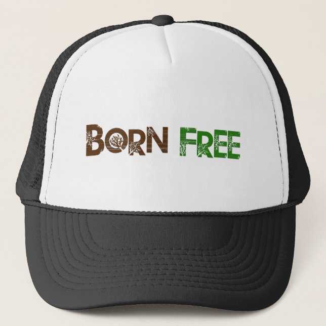 Born Free Tree Trucker Hat (Front)