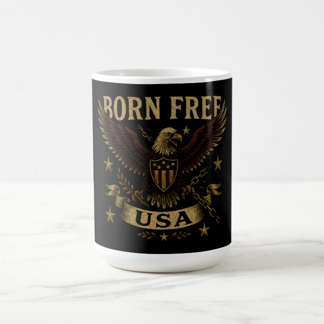 Born Free USA – American Freedom Birth Pride Coffee Mug (Center)