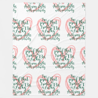 Born Friday 13th Fleece Blanket