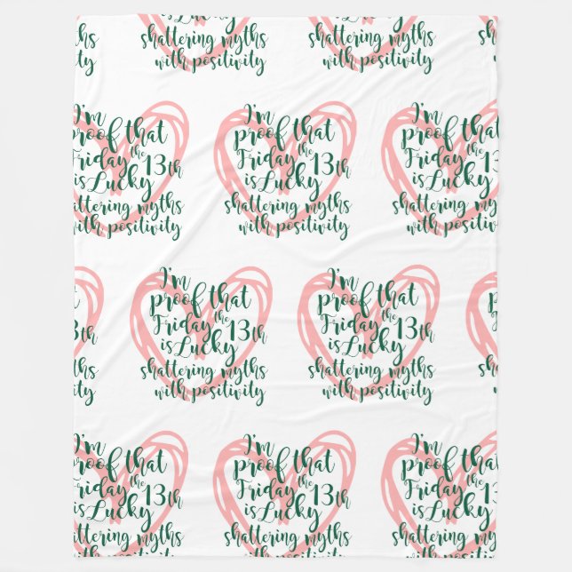 Born Friday 13th Fleece Blanket (Front)