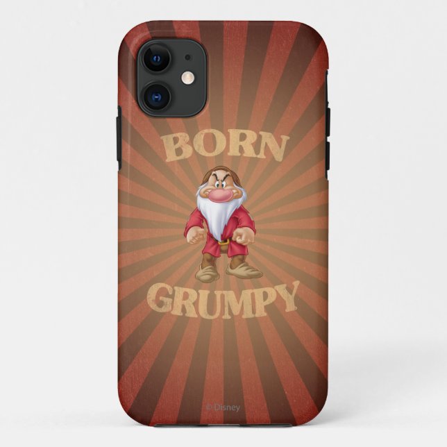 Born Grumpy Case-Mate iPhone Case (Back)