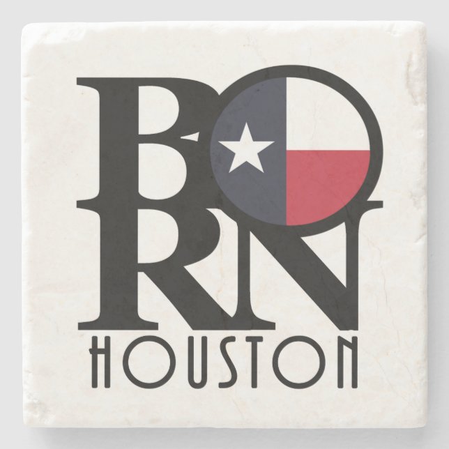 BORN Houston Stone Coaster (Front)