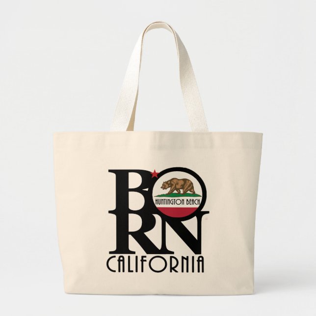 BORN Huntington Beach Large Tote Bag (Front)