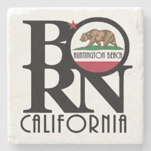 BORN Huntington Beach Stone Coaster
