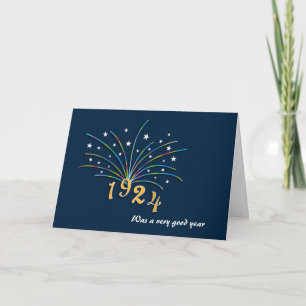 Born in 1924 Birthday Greeting Card