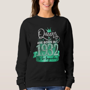 Born in 1932 I Black Turquoise Party Outfit & Acce Sweatshirt