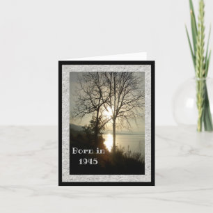 Born in 1945 Birthday fun facts Greeting Card