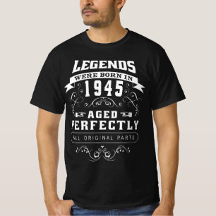 Born in 1945 vintage birthday T-Shirt