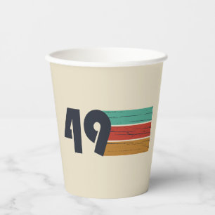 born in 1949 vintage birthday paper cups