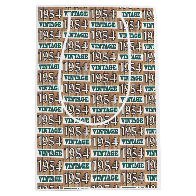 Born in 1954 medium gift bag (Front)