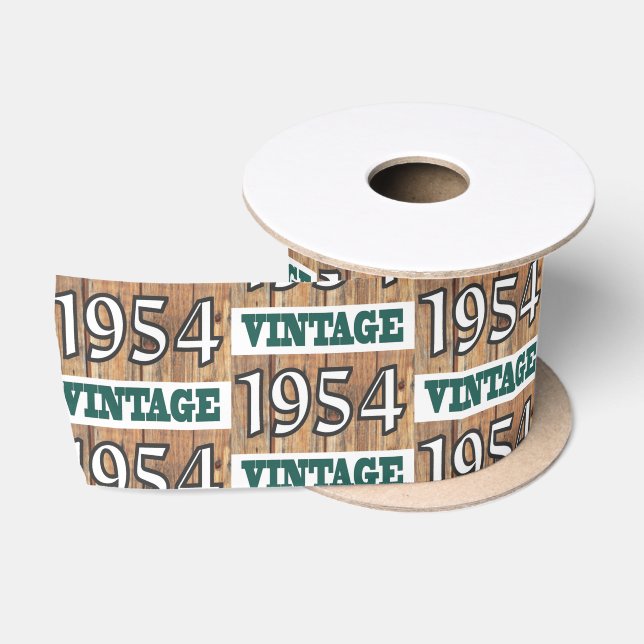 Born in 1954 satin ribbon (Spool)