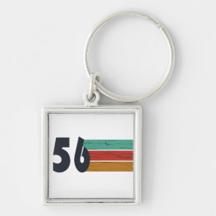 Born in 1956 vintage 70th birthday gift keychain