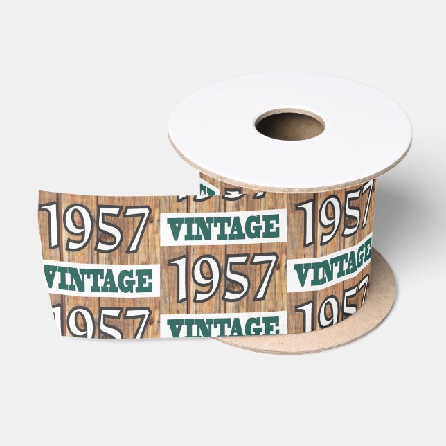 Born in 1957 satin ribbon (Spool)