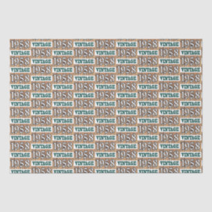 Born in 1958 tissue paper