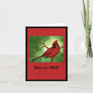 Born in 1959 Birthday Fun Facts Card