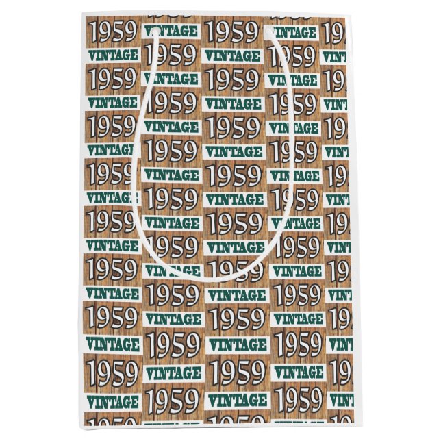 Born in 1959 medium gift bag (Front)