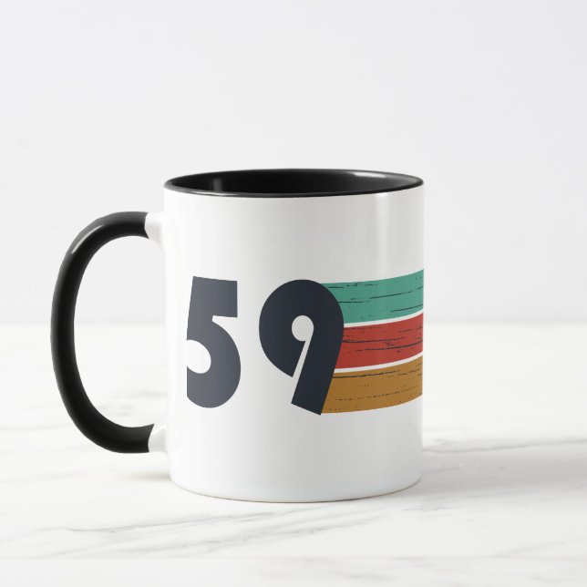 born in 1959 vintage birthday mug (Left)