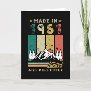 Born In 1961 Birthday Card