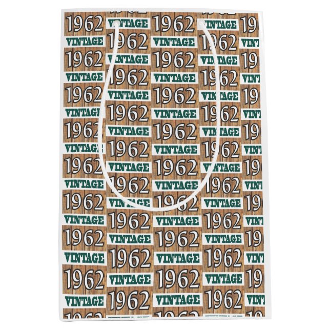 Born in 1962 medium gift bag (Front)