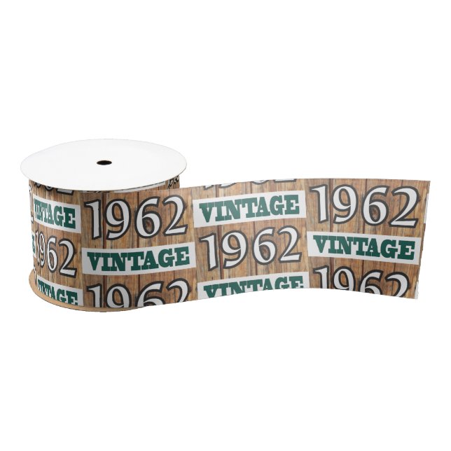 Born in 1962 satin ribbon (Spool)