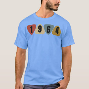 Born In 1964 Guitarist Guitar Pick Music Birthday T-Shirt