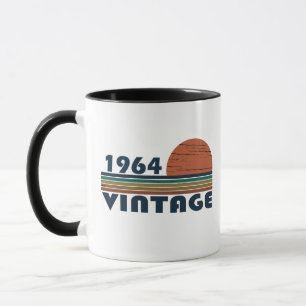 Born in 1964 vintage birthday gift mug
