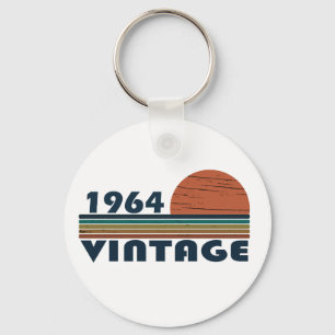 Born in 1964 vintage birthday keychain
