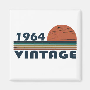 Born in 1964 vintage birthday magnet