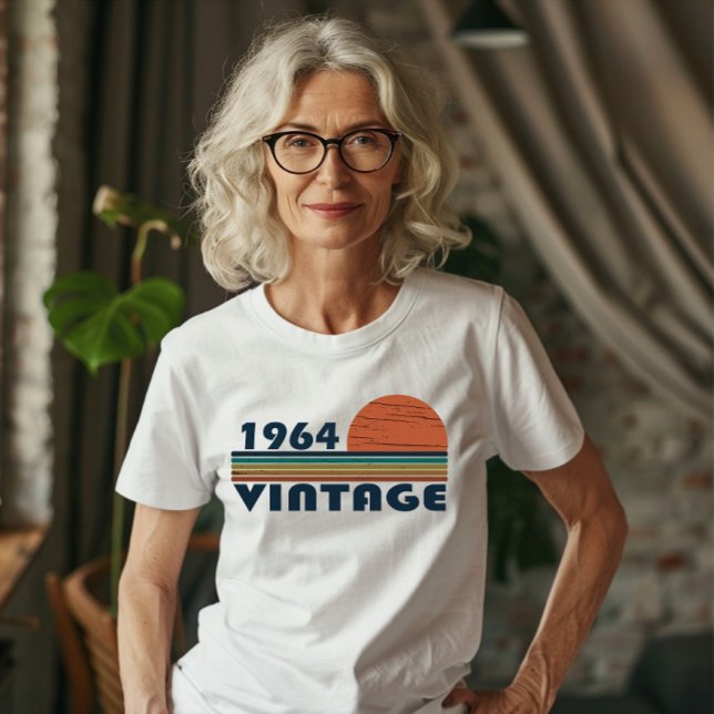 Born in 1964 vintage birthday T-Shirt (Creator Uploaded)