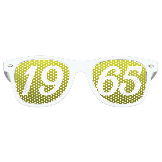 Born in 1965 60th birthday fun shades (Front)