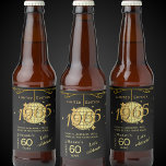 Born in 1965 60th birthday party beer Label Set<br><div class="desc">Check out this fabulous,  funny black and gold born in 1965 60th birthday party beer label,  starring a golden disco ball! You can jazz it up by adding a slogan and tweaking the gold text options to match your style. Let the party begin!</div>
