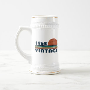 Born in 1965 elegant vintage birthday gift beer stein