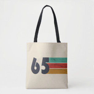 Born in 1965 vintage 60th birthday gift tote bag