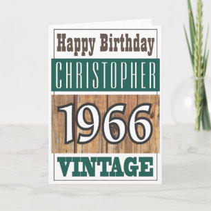 Born in 1966 Greetings Card