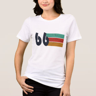 Born in 1966 vintage 60th birthday gift Tri-Blend shirt