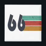 Born in 1966 vintage 60th birthday party magnet<br><div class="desc">Add some originality to your wardrobe with this vintage sunset birthday graphic design featuring an awesome typography font. It's a great gift idea for men,  women,  husbands,  wives,  grandmothers,  and grandfathers who will love this unique artwork. The perfect funny holiday present for a happy birthday party.</div>