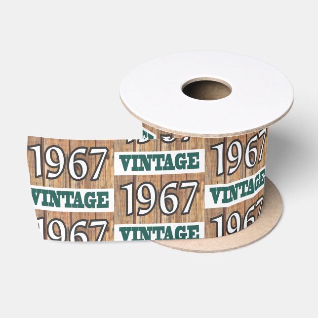 Born in 1967 satin ribbon (Spool)