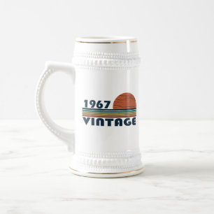 Born in 1967 vintage birthday gift beer stein