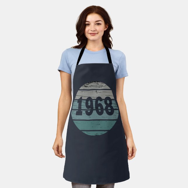 Born in 1968 vintage birthday gift apron (Worn)