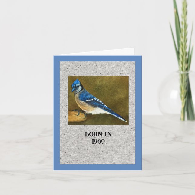 Born in 1969 Birthday fun facts Card (Front)