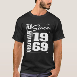 Born in 1969, Crushinu2019 It Since 1969 Varsity F T-Shirt